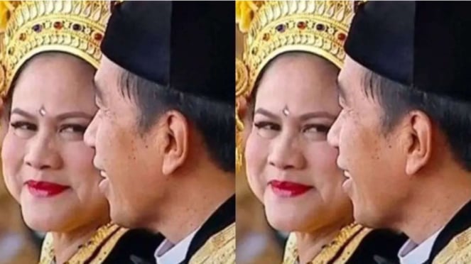 Ibu Iriana dan Presiden Jokowi