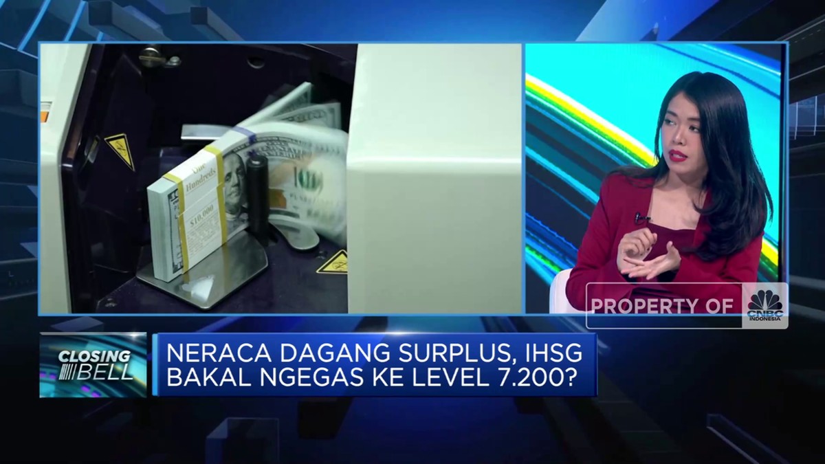 Akankah surplus perdagangan IHSG melonjak hingga 7.200?